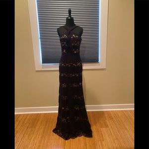 Incredible long BCBG MaxAzria evening gown